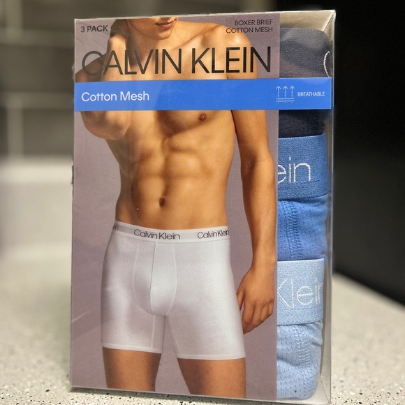 Calvin Klein Cotton Mesh Boxer Briefs - Picture 1 of 3